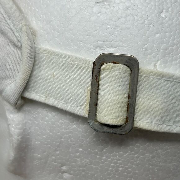 Vintage Ping Karsten Golf Visor Hat Cap Golfing Golfer USA Made Strapback White - Picture 6 of 15